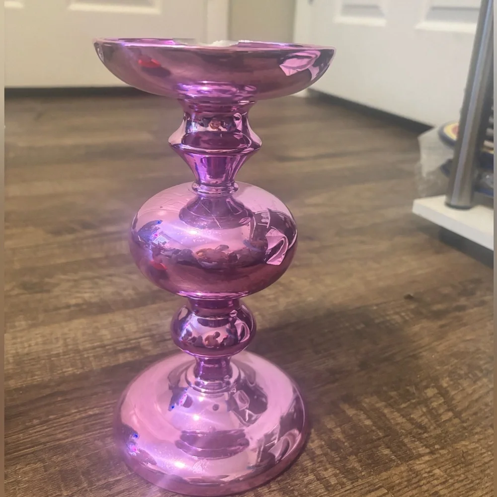 Bath & Body Works Shimmering Pink Candle Holder